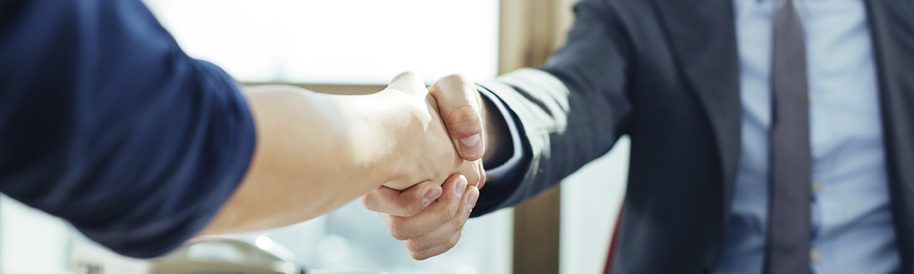 Businessman shaking hands